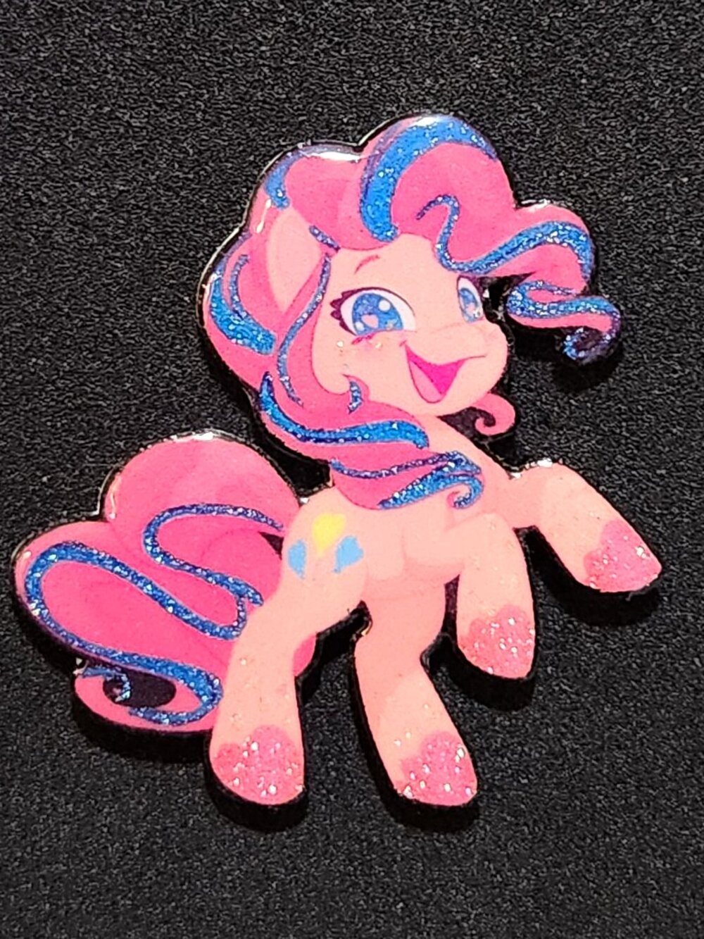 Pinkie Pie Glitter Pin - My Little Pony